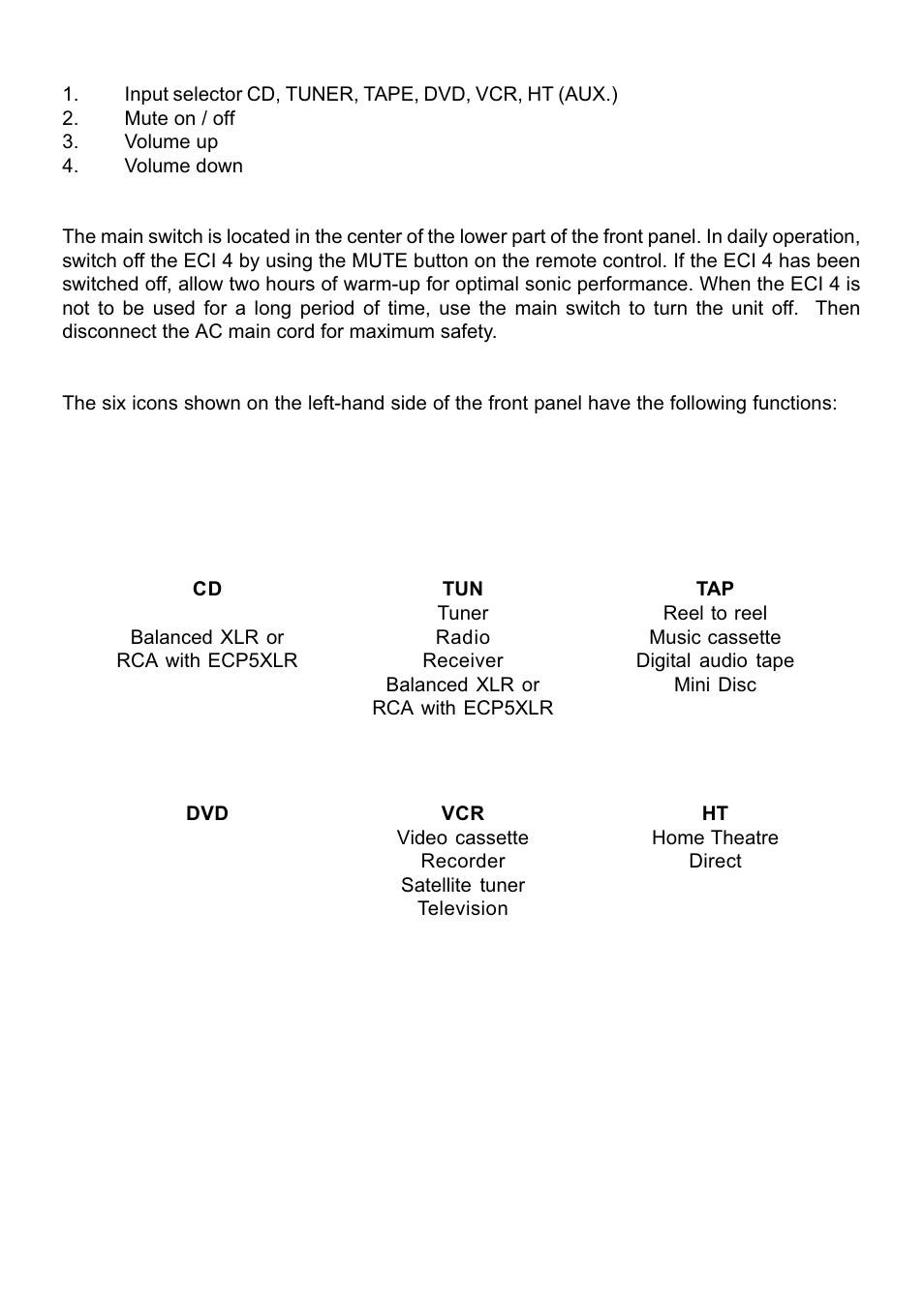 Electrocompaniet ECI4 User Manual | Page 4 / 15