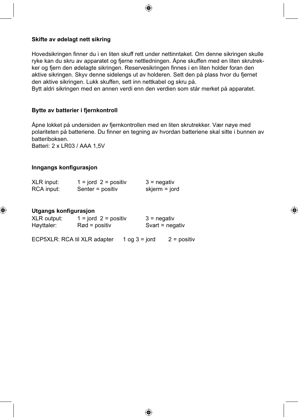 Electrocompaniet ECI 5 User Manual | Page 11 / 16