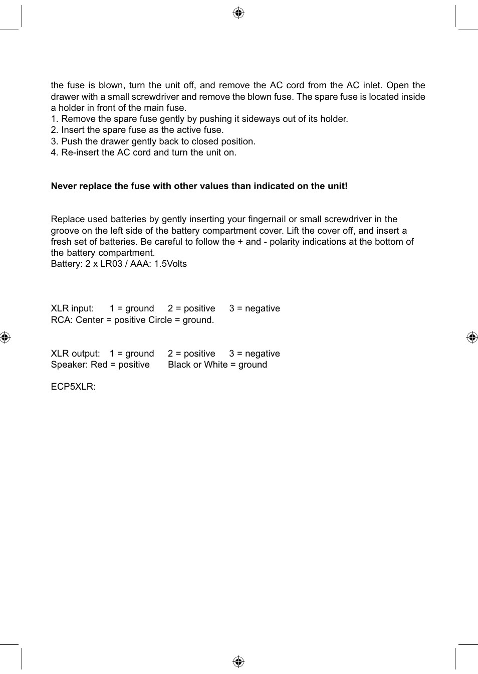 Electrocompaniet ECI 5 User Manual | Page 5 / 16