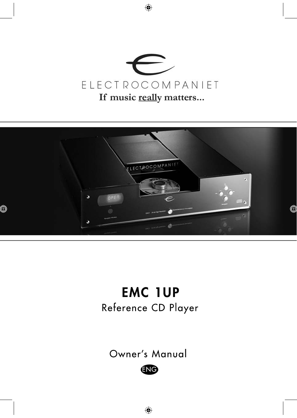 Electrocompaniet EMC1-UP User Manual | 12 pages