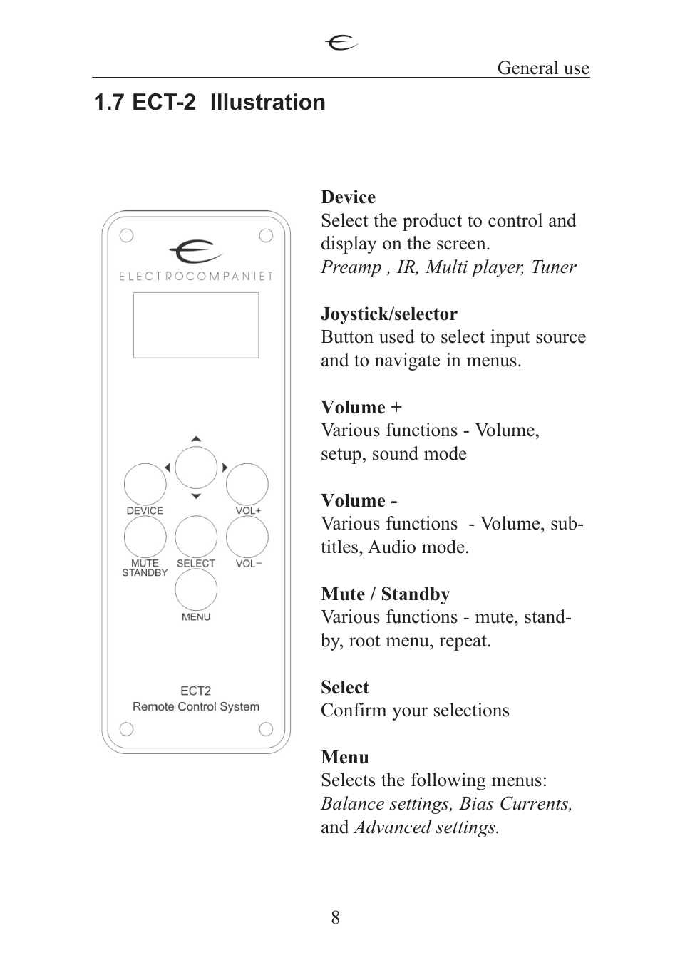 7 ect-2 illustration | Electrocompaniet ECT 2 User Manual | Page 8 / 28