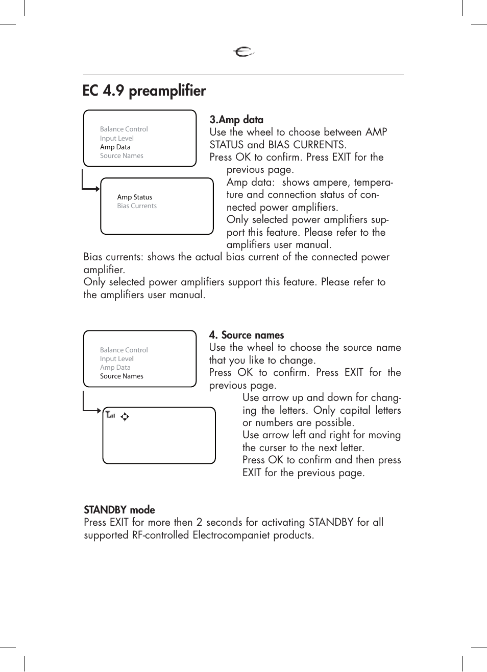Ec 4.9 preamplifier | Electrocompaniet ECT 3 User Manual | Page 15 / 28