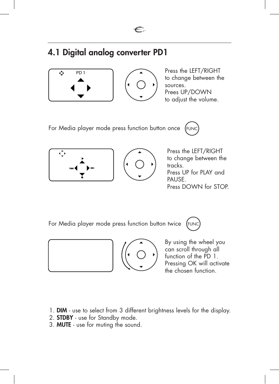 1 digital analog converter pd1 | Electrocompaniet ECT 3 User Manual | Page 19 / 28