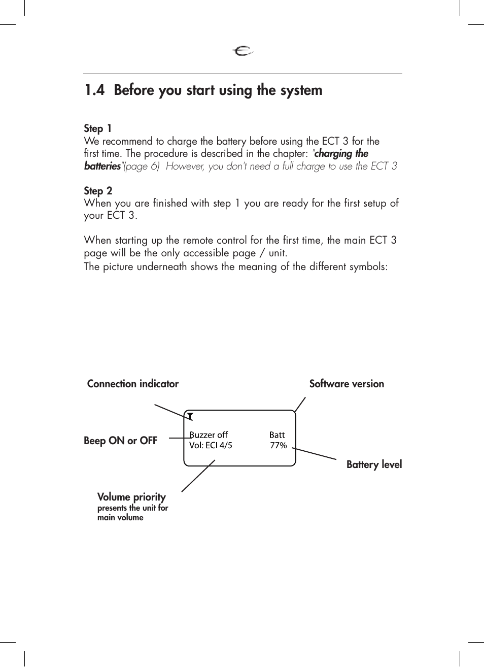 4 before you start using the system, General use | Electrocompaniet ECT 3 User Manual | Page 4 / 28