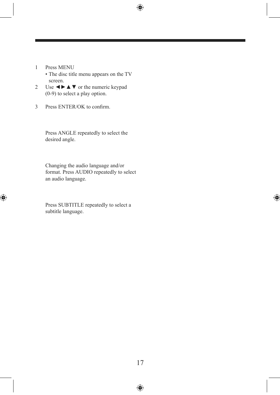 Disc operation | Electrocompaniet EMP 1 User Manual | Page 17 / 36