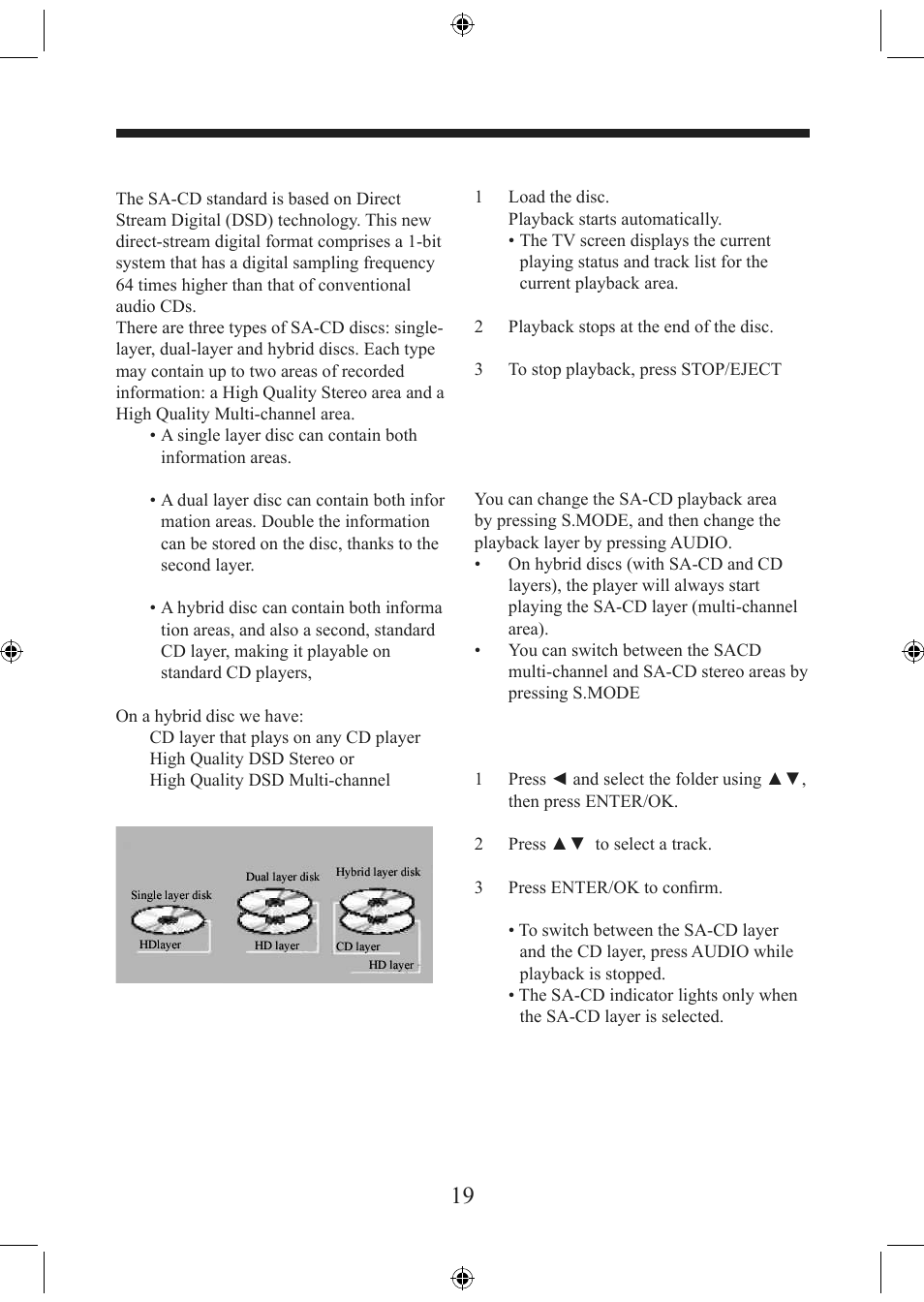 Disc operation | Electrocompaniet EMP 1 User Manual | Page 19 / 36