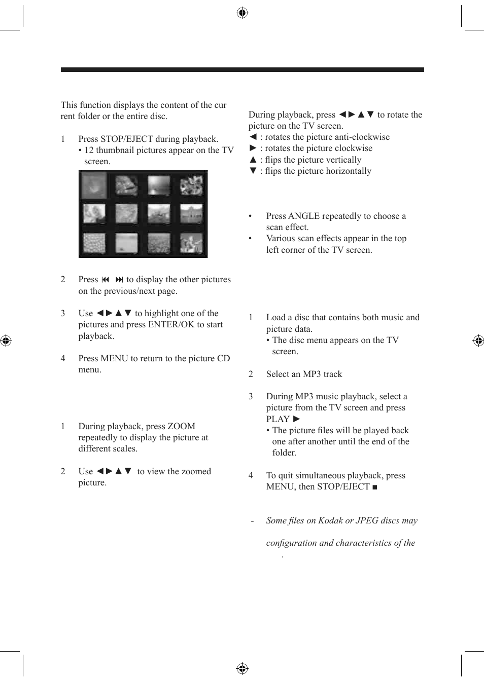 Disc operation | Electrocompaniet EMP 1 User Manual | Page 21 / 36