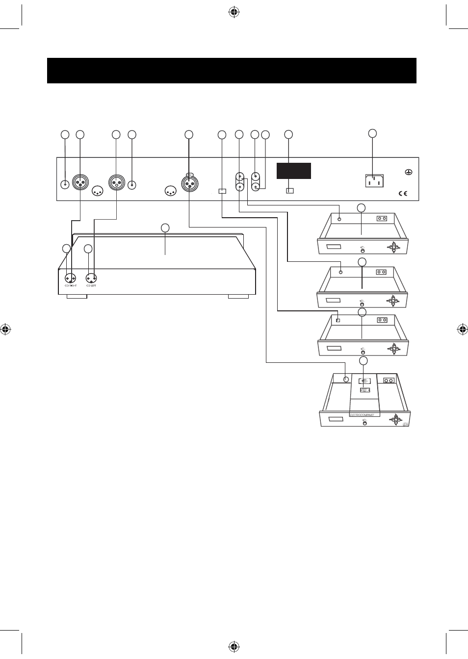 Connecting the audio components, Balanced | Electrocompaniet ECD1 V1 User Manual | Page 8 / 12