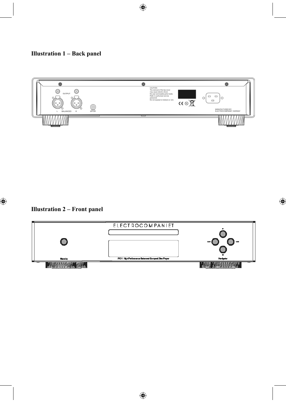 Electrocompaniet ECC 1 User Manual | Page 2 / 8