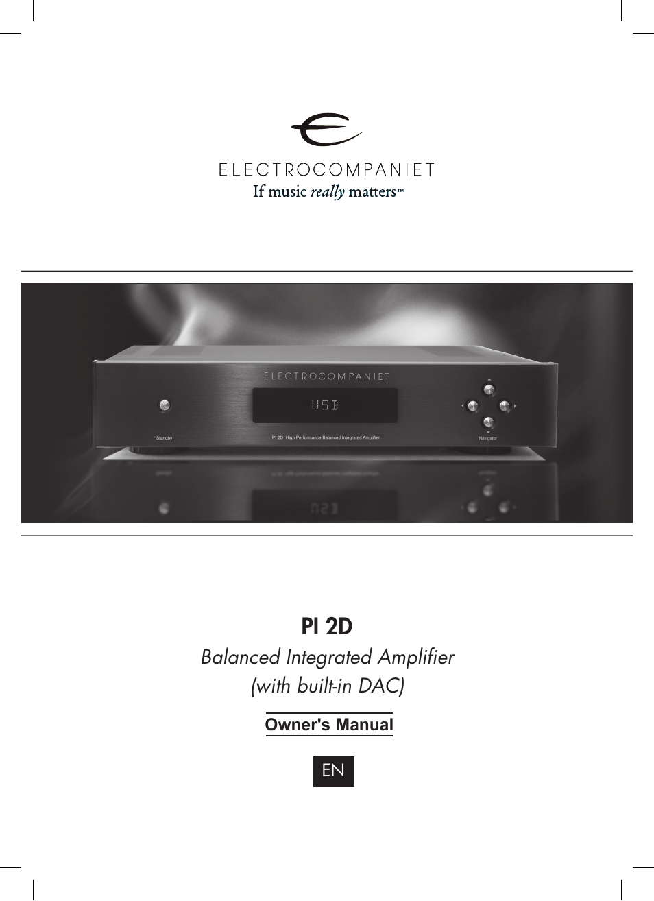 Electrocompaniet PI 2D User Manual | 12 pages