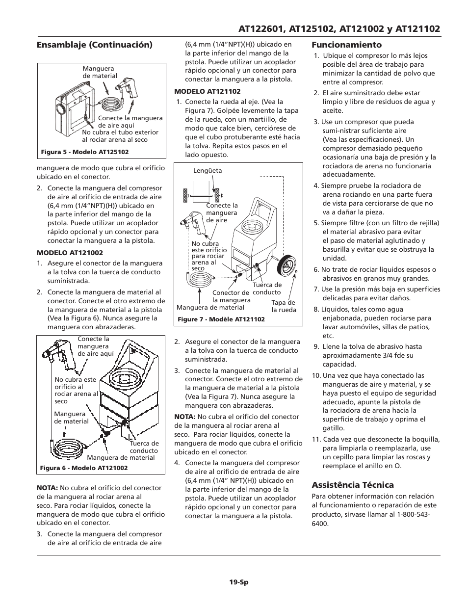 Campbell Hausfeld AT122601 User Manual | Page 19 / 24