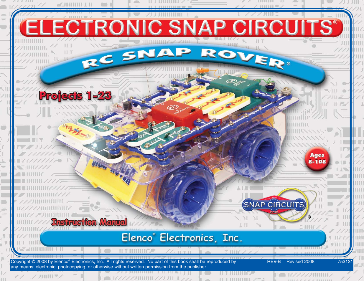 Elenco R/C Snap Rover® User Manual | 24 pages