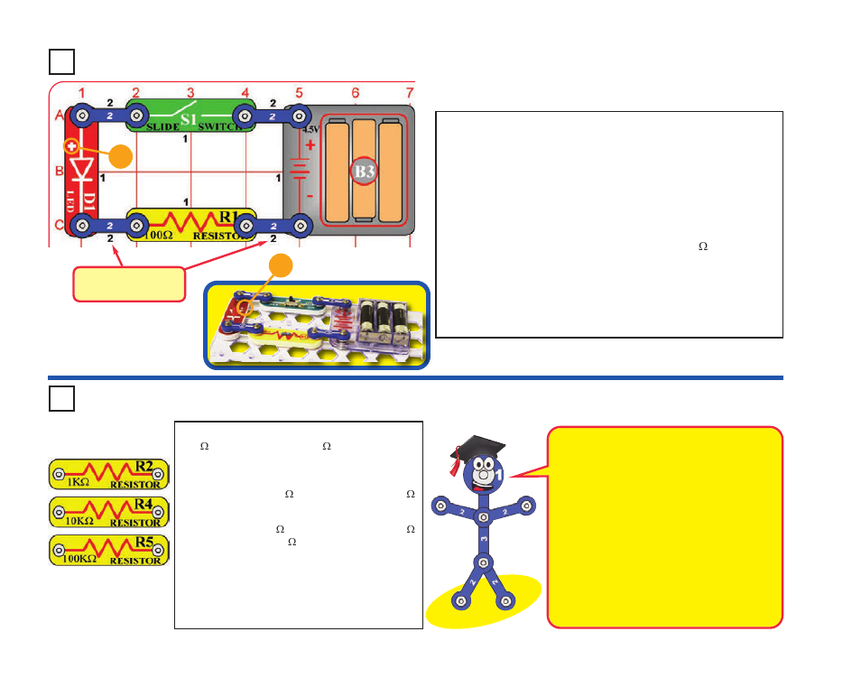 Project a1 electric light, Project a2 controlling electricity | Elenco XP&trade User Manual | Page 12 / 64