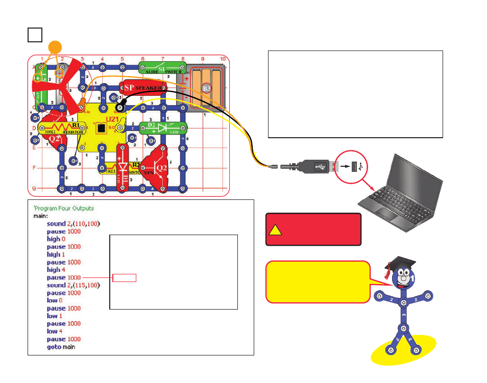 Project b3 four outputs, Optional | Elenco XP&trade User Manual | Page 36 / 64