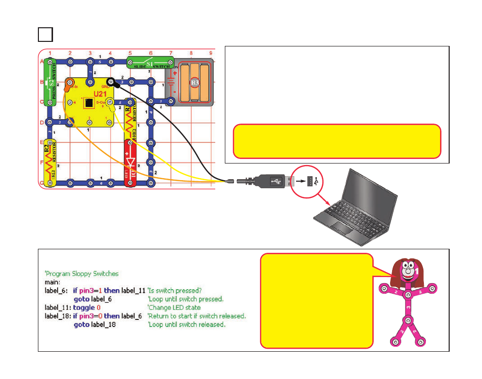 Project b7 sloppy switches | Elenco XP&trade User Manual | Page 41 / 64