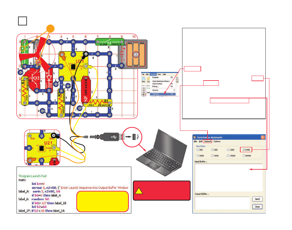 Project b10 launch pad | Elenco XP&trade User Manual | Page 44 / 64