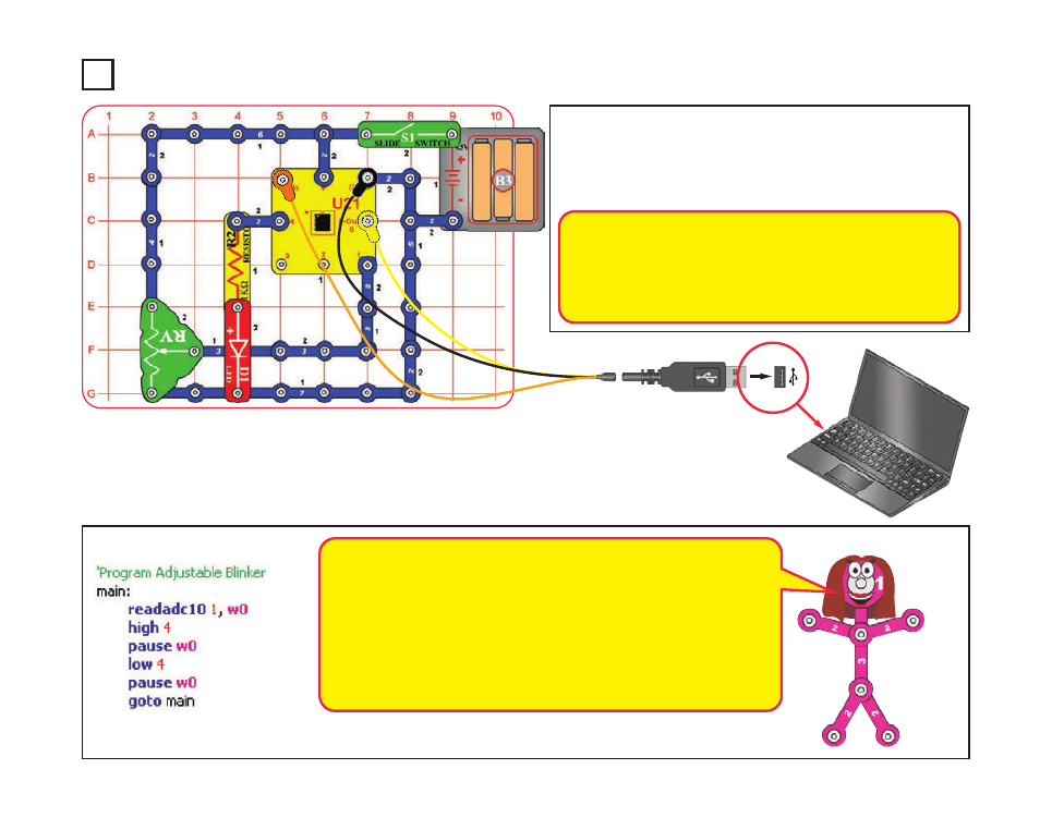 Project b11 adjustable blinker | Elenco XP&trade User Manual | Page 45 / 64