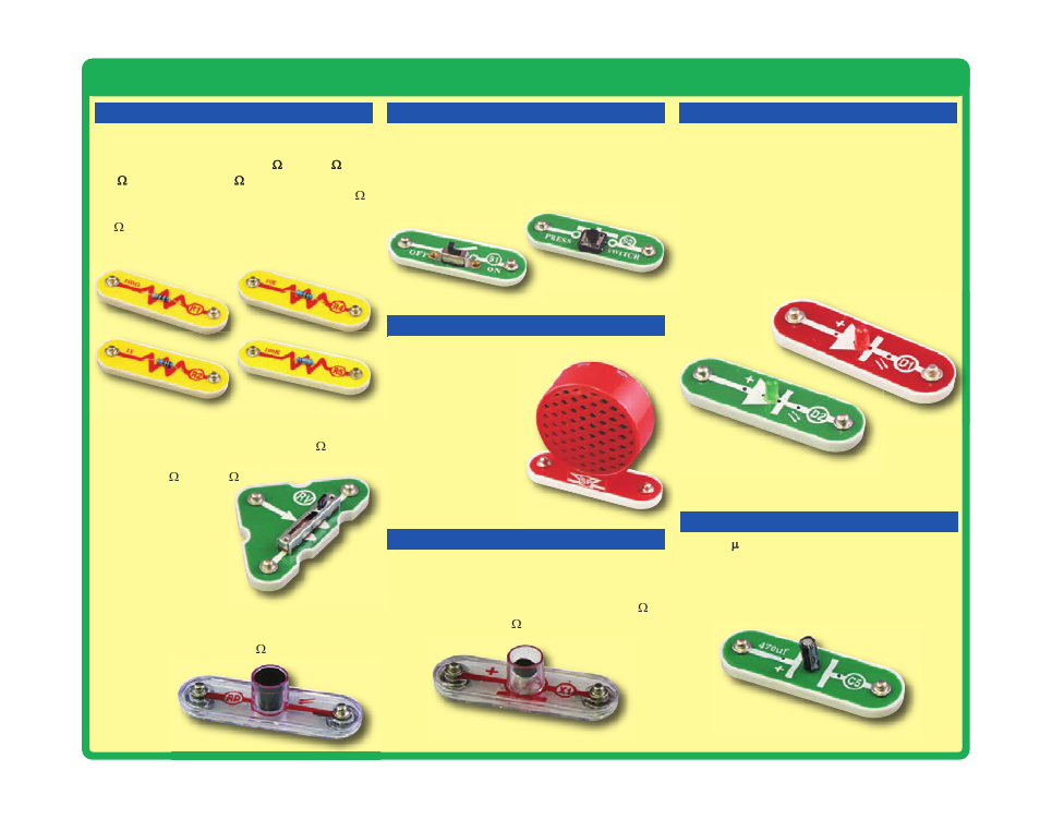 About your snap circuits, Xp parts | Elenco XP&trade User Manual | Page 5 / 64