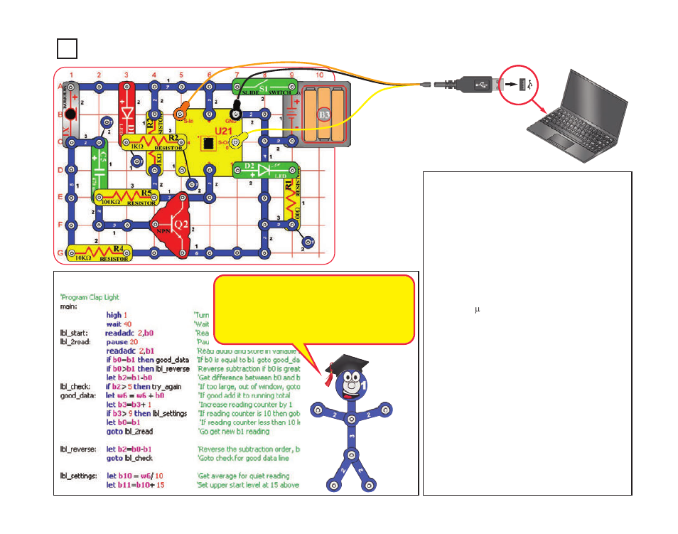 Project b25 clap light | Elenco XP&trade User Manual | Page 57 / 64