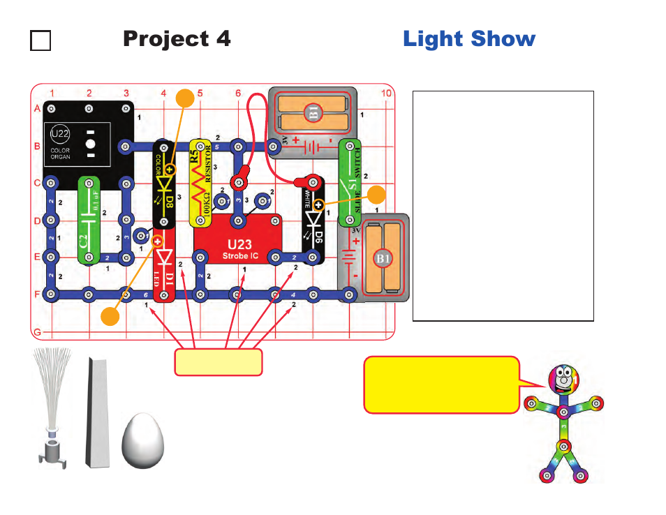 Project 4 light show | Elenco LIGHT User Manual | Page 20 / 84