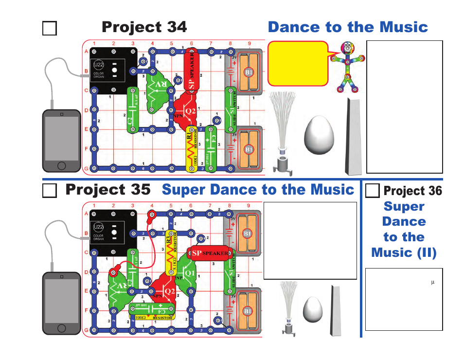 Project 36 super dance to the music (ii) | Elenco LIGHT User Manual | Page 33 / 84