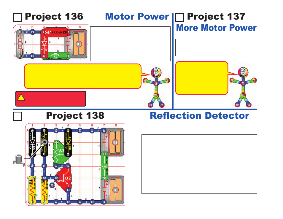 Project 138 reflection detector | Elenco LIGHT User Manual | Page 64 / 84