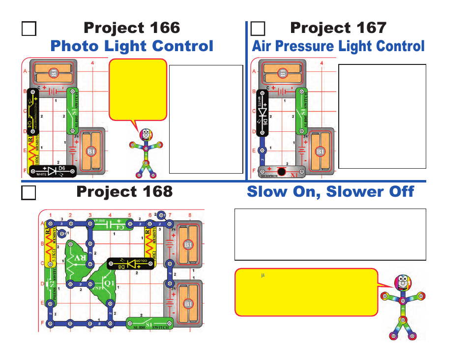 Project 168 slow on, slower off | Elenco LIGHT User Manual | Page 76 / 84