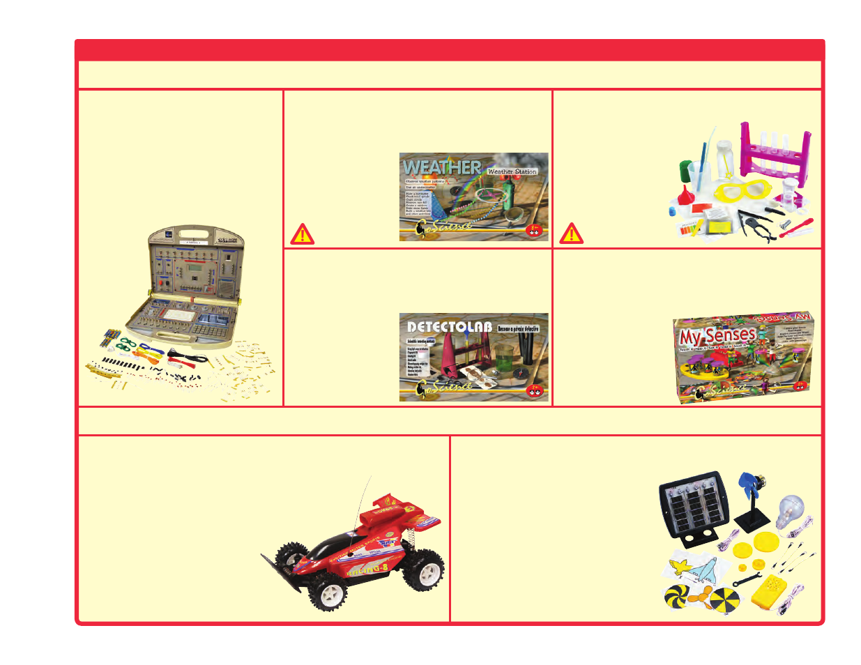 Other fun elenco, Products! project labs, Educational kits | Radio-controlled race car, Solar deluxe educational kit | Elenco Projects 512-692 User Manual | Page 87 / 88