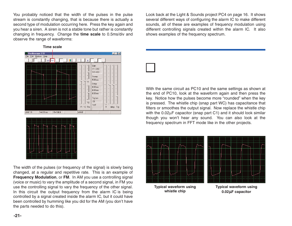 Project #pc11 filtering | Elenco Projects PC1-PC73 User Manual | Page 22 / 60