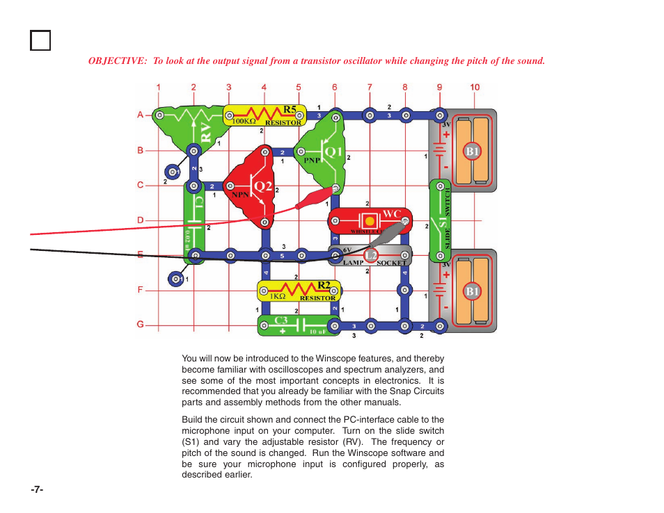 Project #pc1, Pitch pc | Elenco Projects PC1-PC73 User Manual | Page 8 / 60