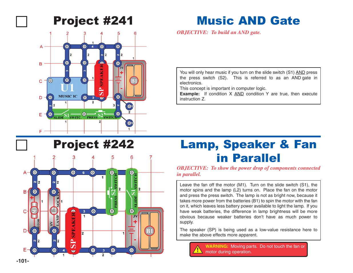 Music and gate | Elenco Electronics 202 User Manual | Page 102 / 132