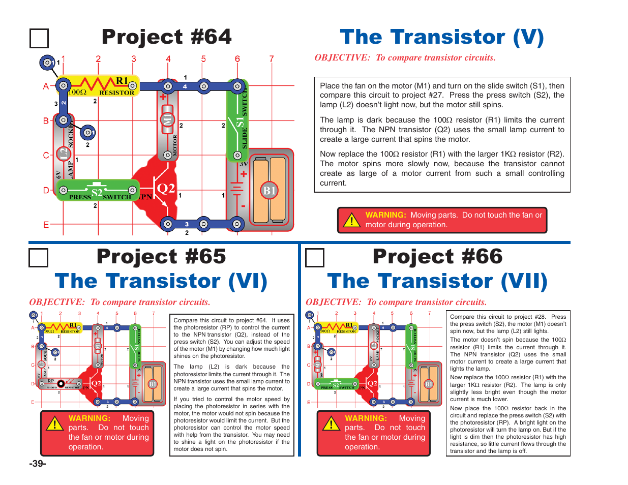 Project #64 | Elenco Electronics 202 User Manual | Page 40 / 132