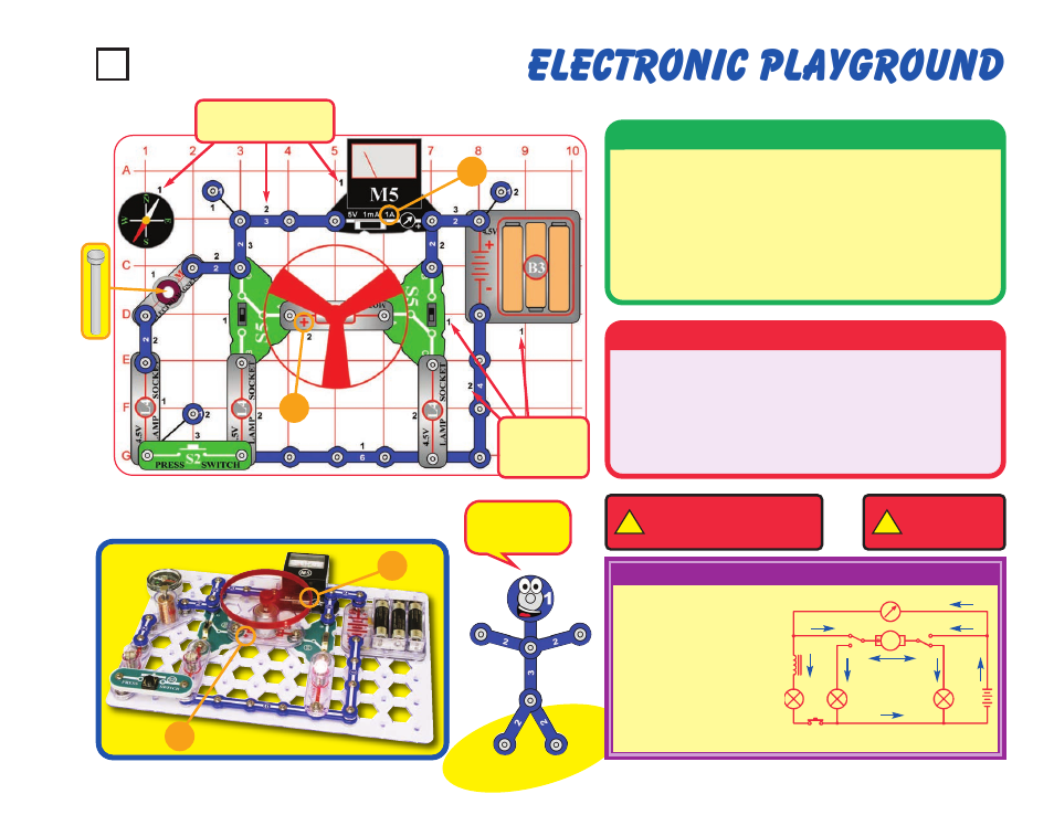 Electronic playground, Project #1, Assembly | Operation | Elenco Snaptricity® User Manual | Page 11 / 92