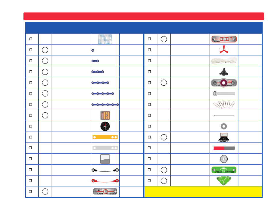 Parts list | Elenco Snaptricity® User Manual | Page 3 / 92