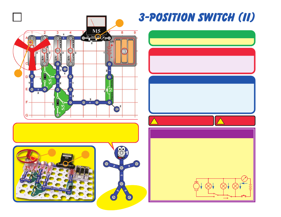 Position switch (ii), Project #38, Educational corner | Operation, Description, Assembly | Elenco Snaptricity® User Manual | Page 48 / 92