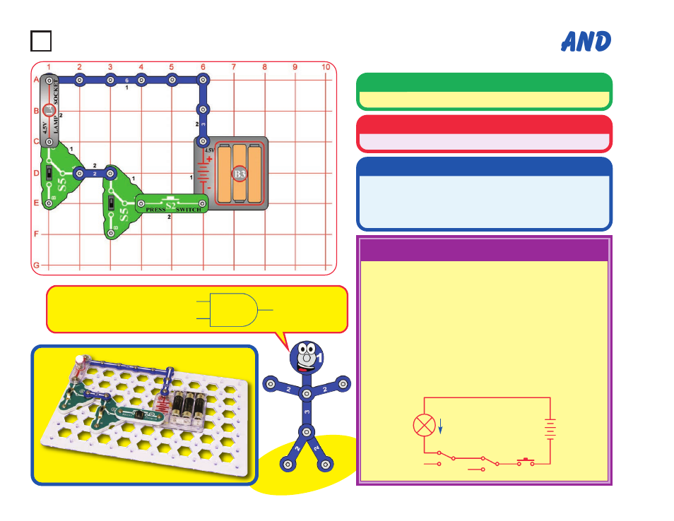 Project #40, Educational corner, Operation | Description, Assembly | Elenco Snaptricity® User Manual | Page 50 / 92