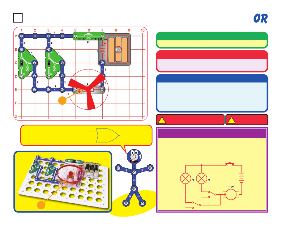 Project #42, Educational corner, Operation | Description, Assembly | Elenco Snaptricity® User Manual | Page 52 / 92