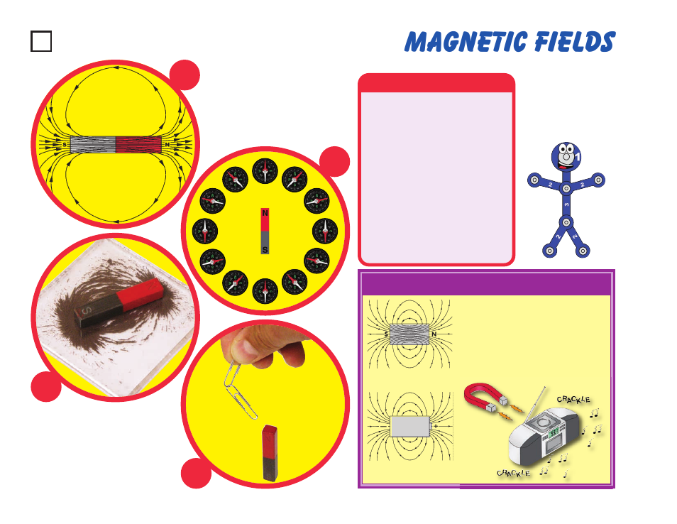 Magnetic fields, Project #44 | Elenco Snaptricity® User Manual | Page 54 / 92