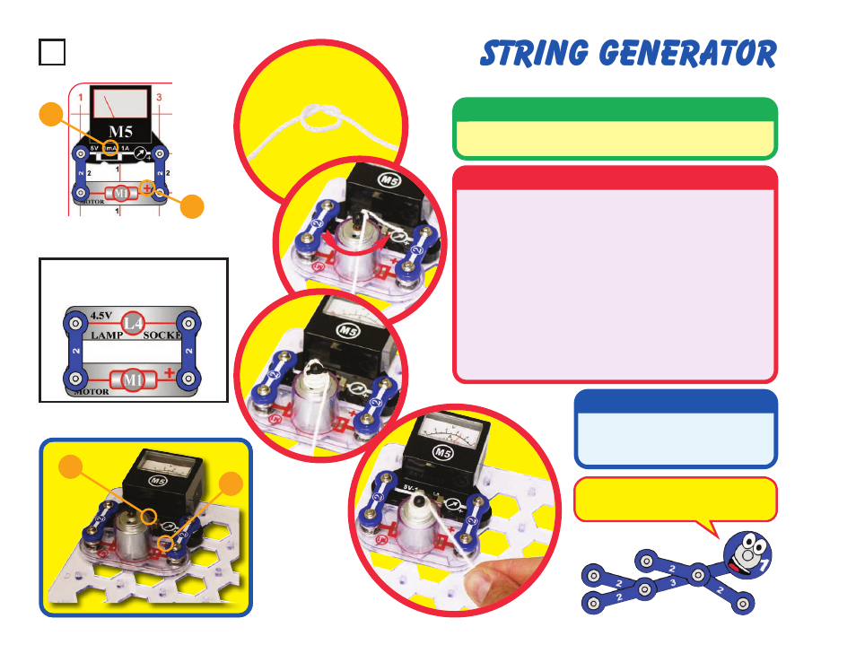 String generator, Project #58 | Elenco Snaptricity® User Manual | Page 68 / 92