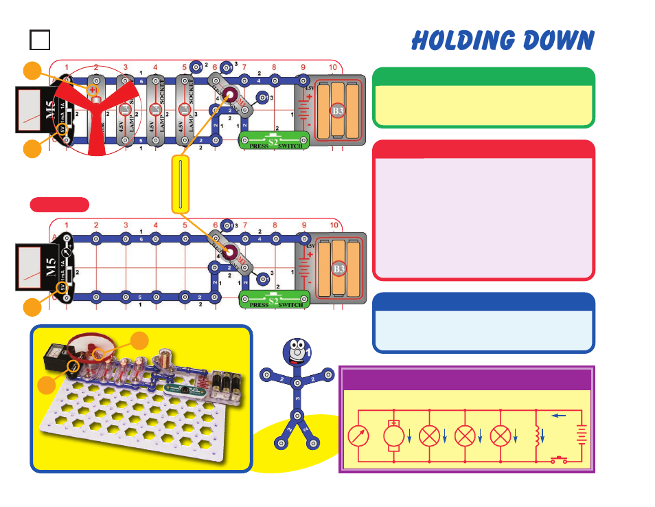 Holding down, Project #60 | Elenco Snaptricity® User Manual | Page 70 / 92