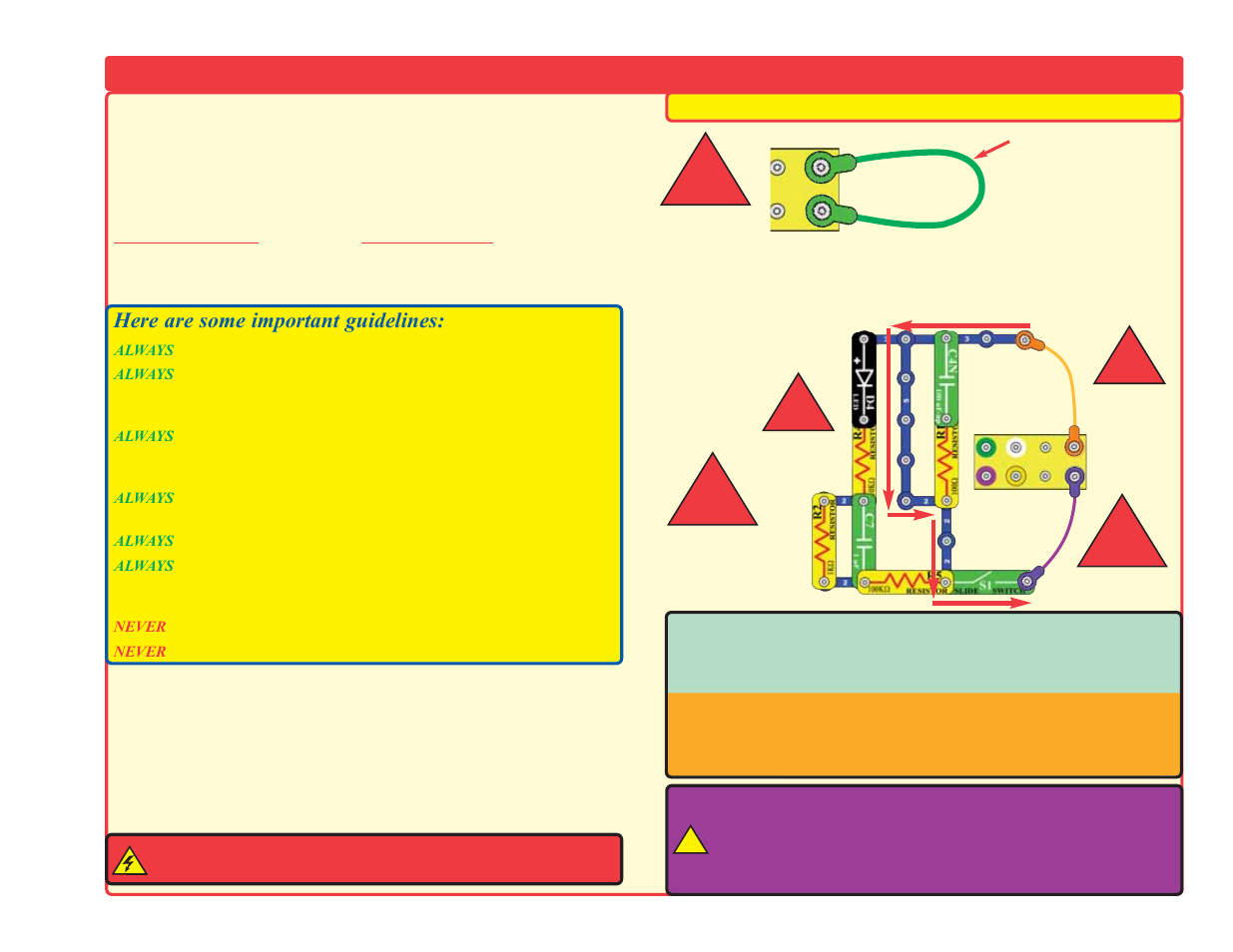 Do’s and don’ts of building circuits | Elenco Deluxe Snap Rover® User Manual | Page 9 / 48