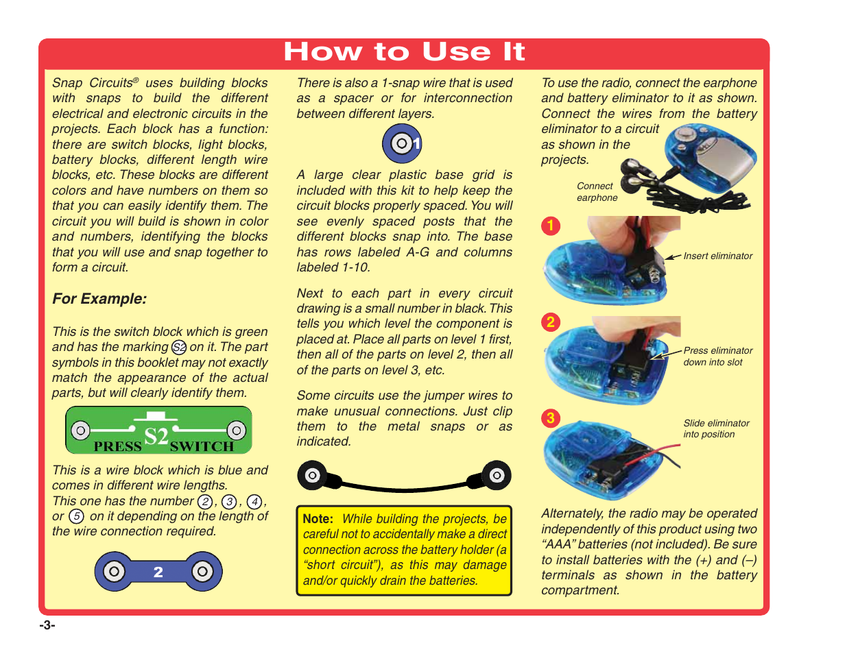 How to use it | Elenco Green Projects User Manual | Page 4 / 80