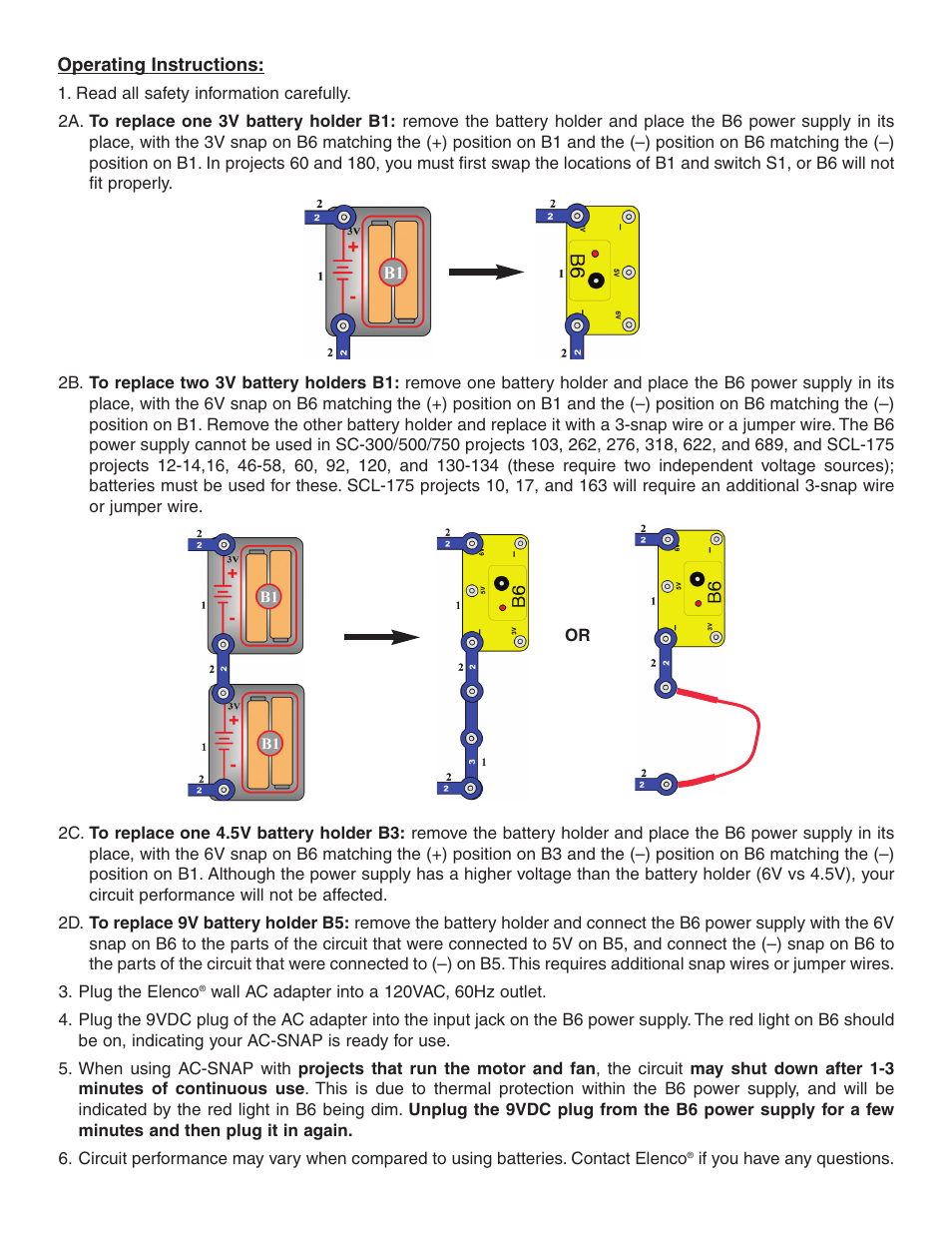 Elenco C Adapter for Snap Circuits® User Manual | Page 2 / 2