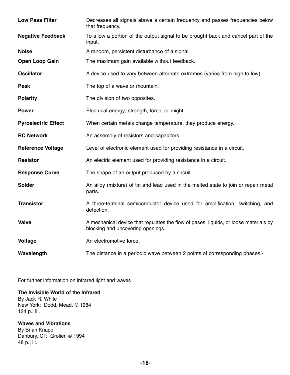 Elenco Motion Detector Kit User Manual | Page 19 / 20