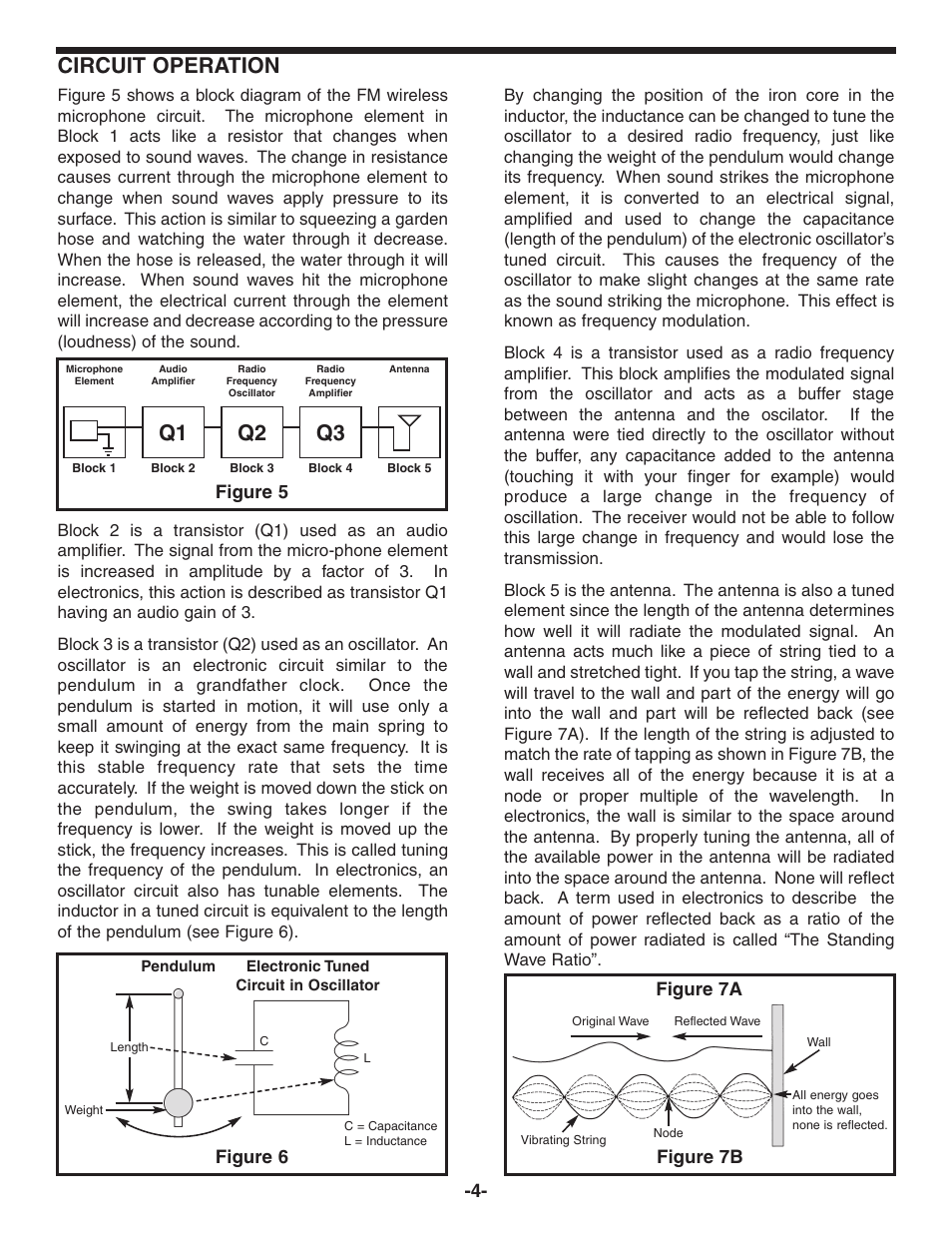 Circuit operation, Q1 q2 q3 | Elenco FM Wireless Microphone Kit User Manual | Page 5 / 12
