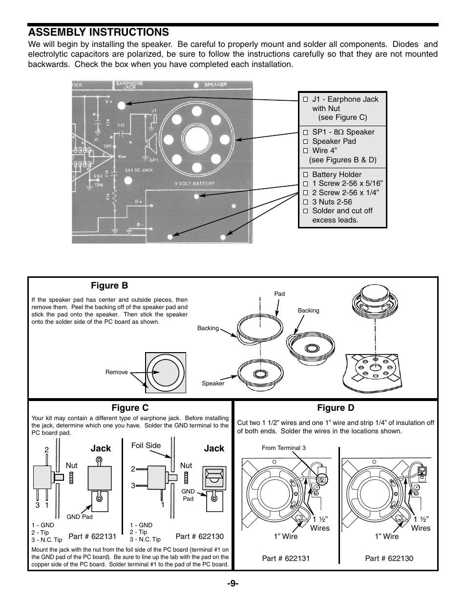 Assembly instructions | Elenco AM Radio Kit User Manual | Page 10 / 32