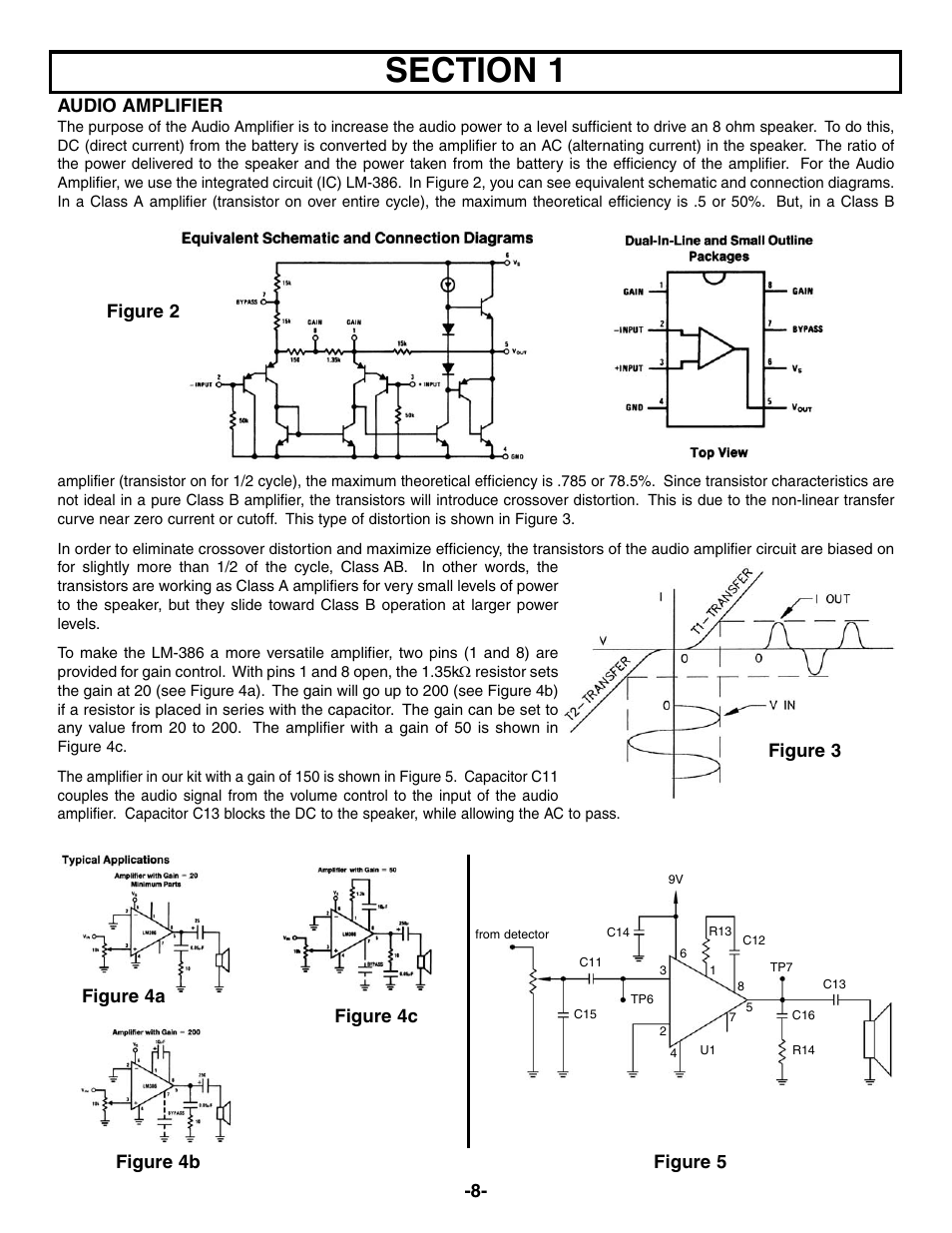 Audio amplifier | Elenco AM Radio Kit User Manual | Page 9 / 32