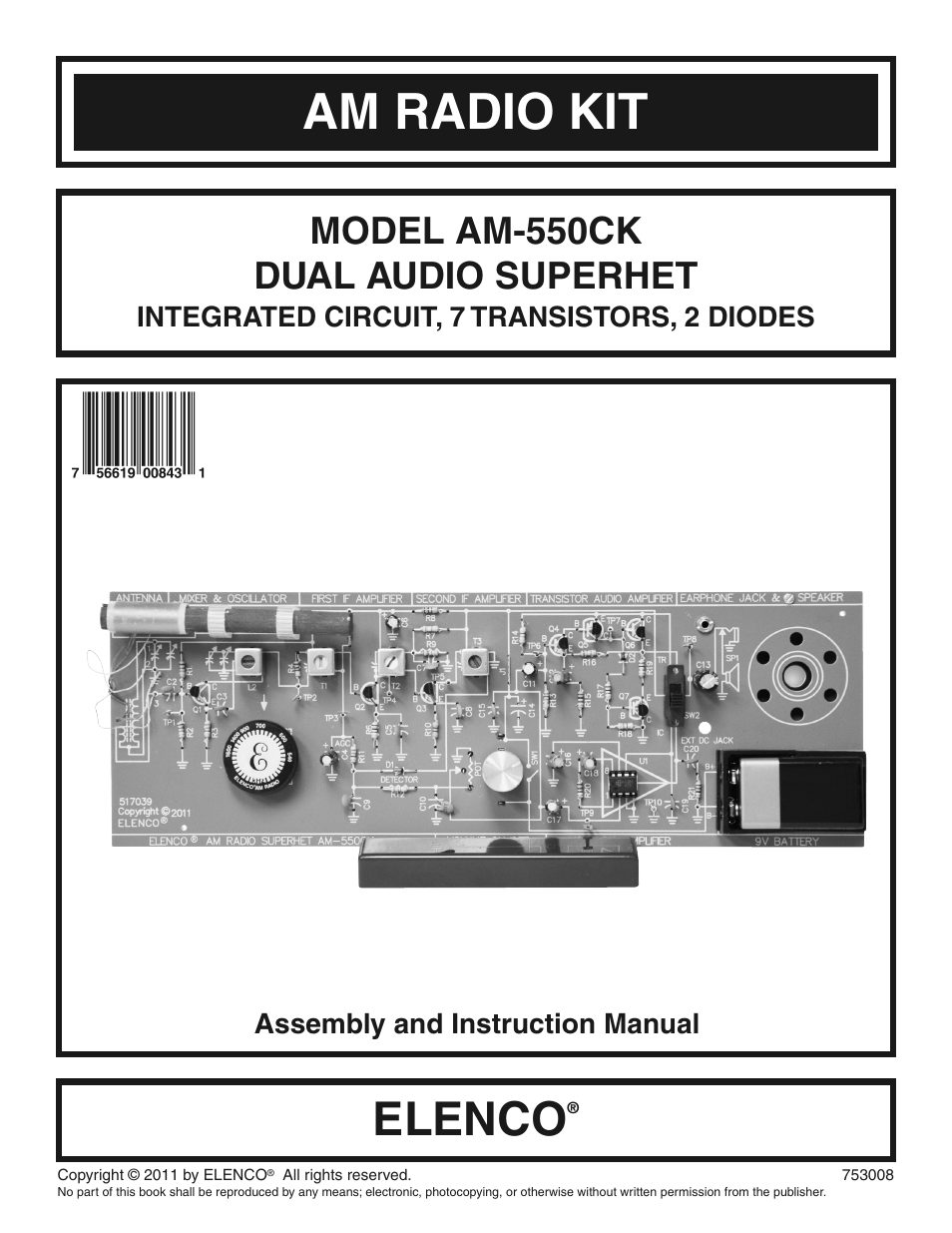 Elenco AM Radio Kit User Manual | 36 pages