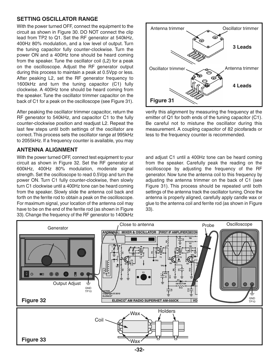 Elenco AM Radio Kit User Manual | Page 33 / 36