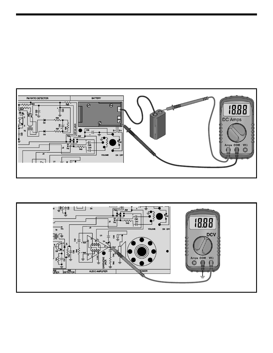 Static measurements | Elenco AM/FM Radio Kit User Manual | Page 11 / 64